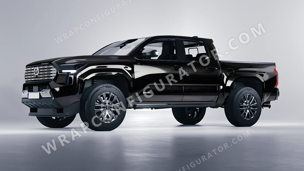 Black Toyota Tacoma 2024 wrapped in Colourshield PPF by HyperPro Black HGM23-P