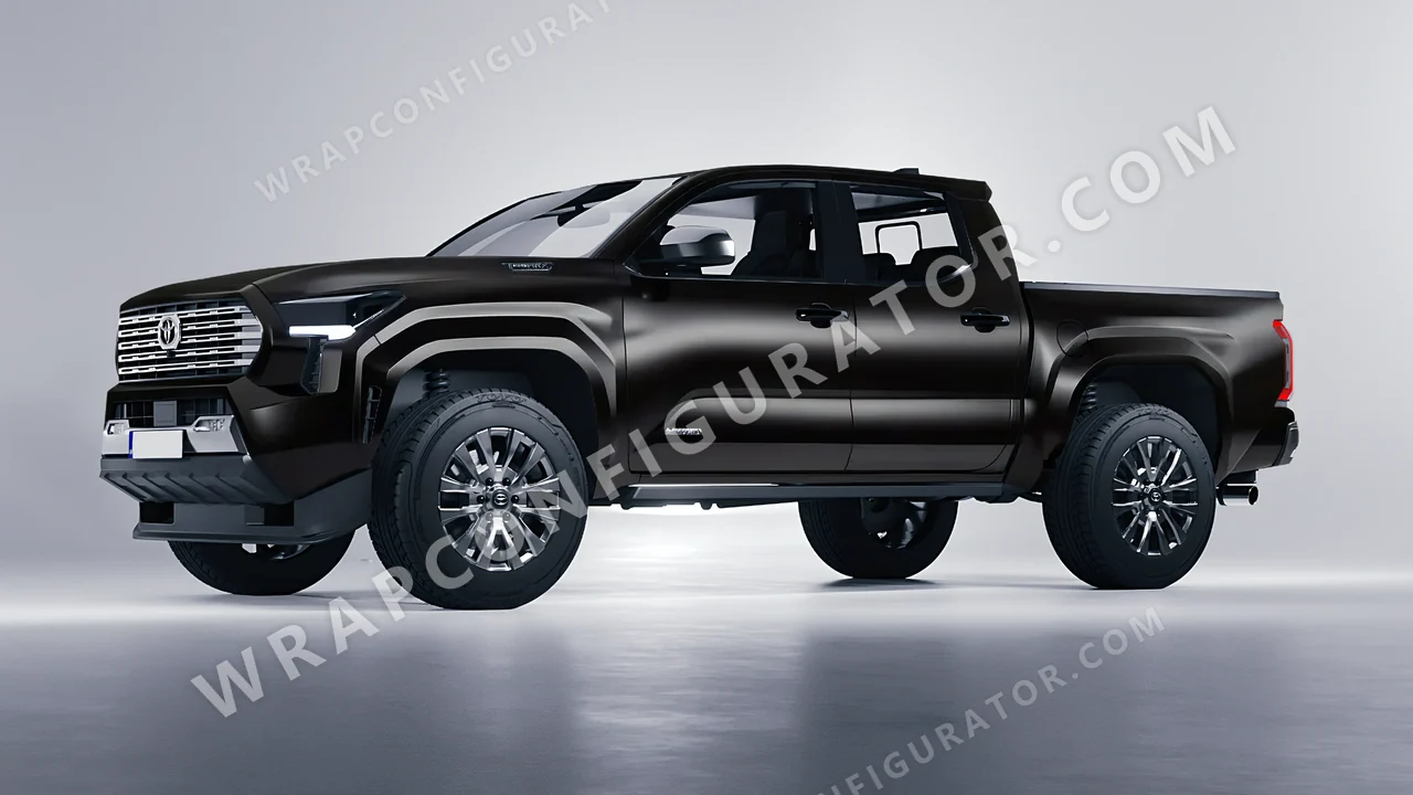 Black Toyota Tacoma 2024 wrapped in Inozetek Dynamic PPF Midnight Black DPPF924