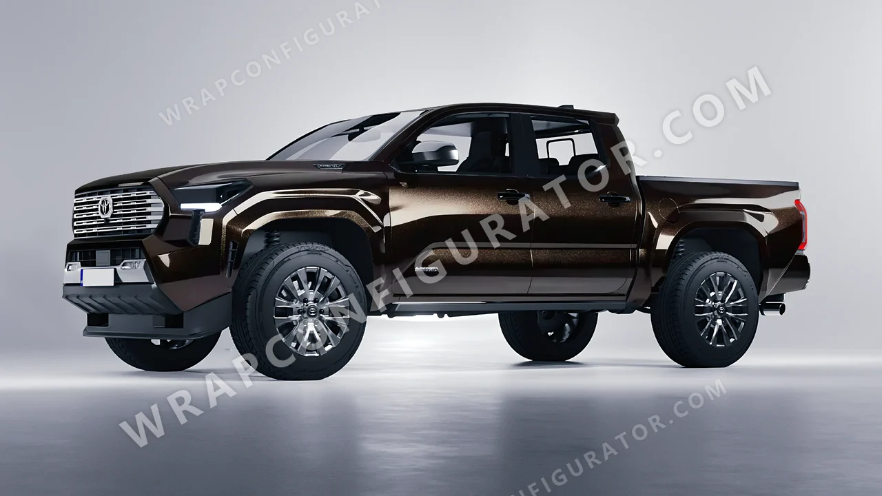 Black Toyota Tacoma 2024 wrapped in KPMF Phantom Black K75448