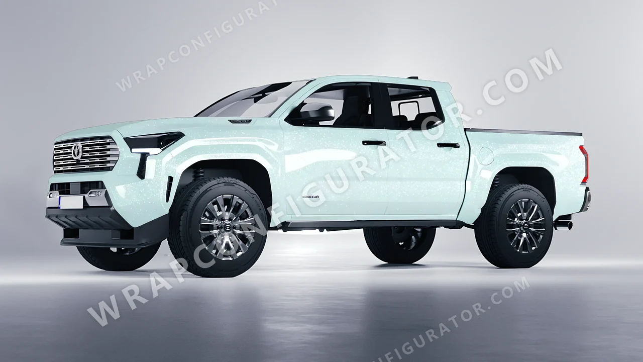 Blue Toyota Tacoma 2024 wrapped in Colourshield PPF by HyperPro Light Blue GPF10-P
