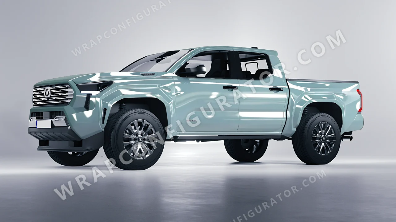 Blue Toyota Tacoma 2024 wrapped in Colourshield PPF by HyperPro Shadow Blue HGF73-P