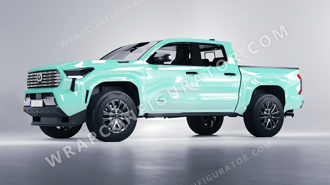 Blue Toyota Tacoma 2024 wrapped in Colourshield PPF by HyperPro Tiffany HGF12-P