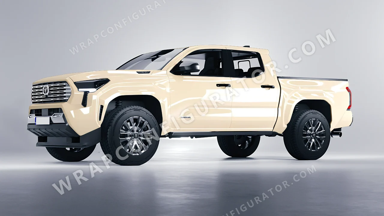 Brown Toyota Tacoma 2024 wrapped in Colourshield PPF by HyperPro Khaki HGF45-P