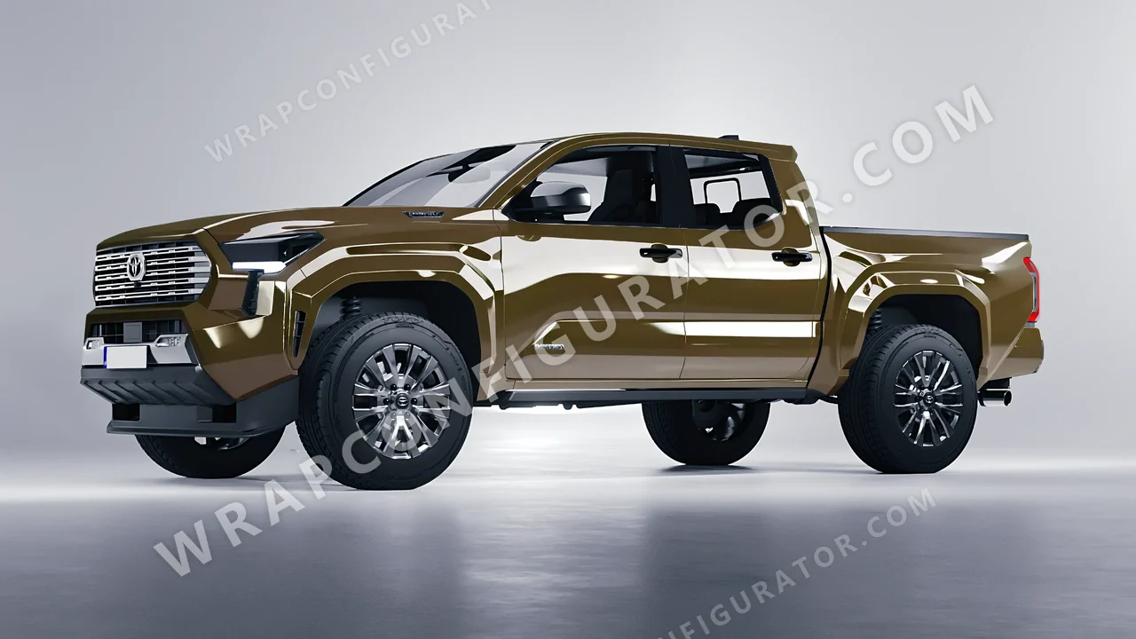 Green Toyota Tacoma 2024 wrapped in Colourshield PPF by HyperPro Light Grass Green HGF53-P