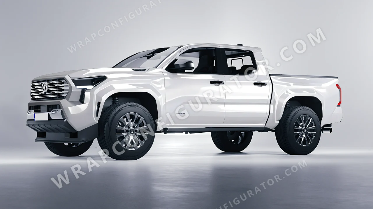 Grey Toyota Tacoma 2024 wrapped in 3M Storm Gray HG31