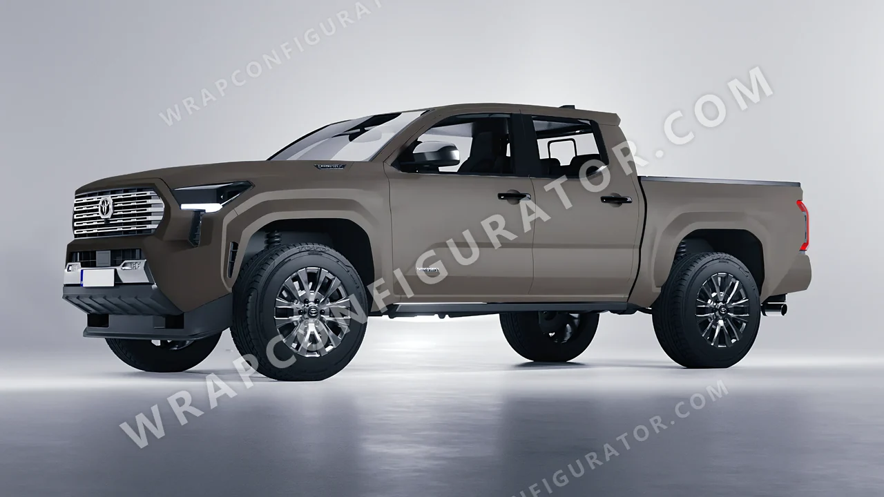 Grey Toyota Tacoma 2024 wrapped in Colourshield PPF by HyperPro AMG Gray SMF28-P