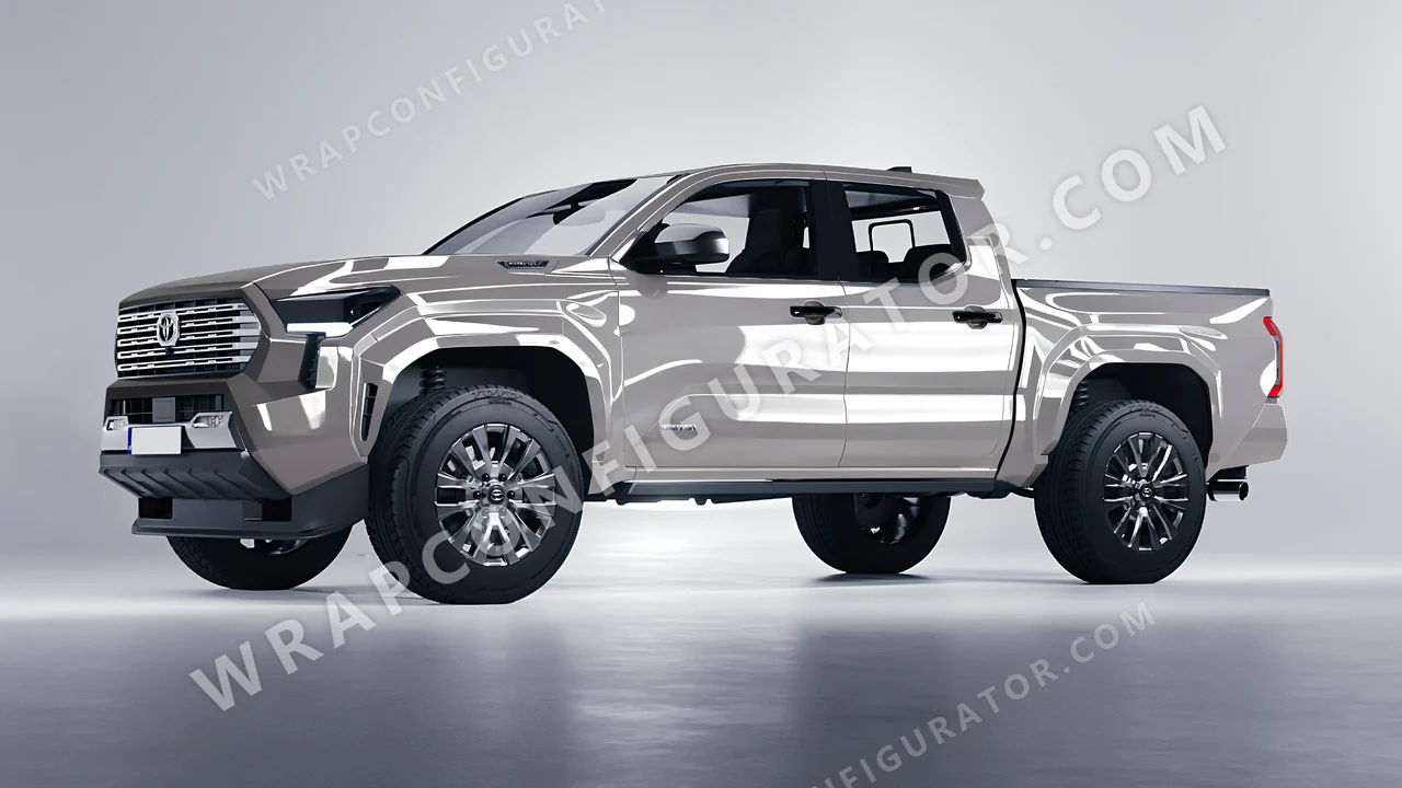 Grey Toyota Tacoma 2024 wrapped in Colourshield PPF by HyperPro Brooklyn Grey HGF39-P