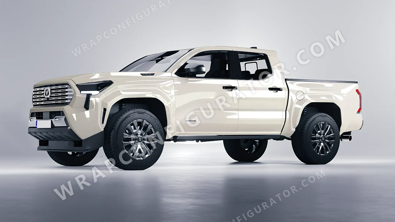 Grey Toyota Tacoma 2024 wrapped in Colourshield PPF by HyperPro Fog Gray HGF103-P