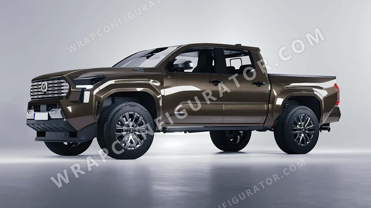 Grey Toyota Tacoma 2024 wrapped in Colourshield PPF by HyperPro Gray GAF19-P