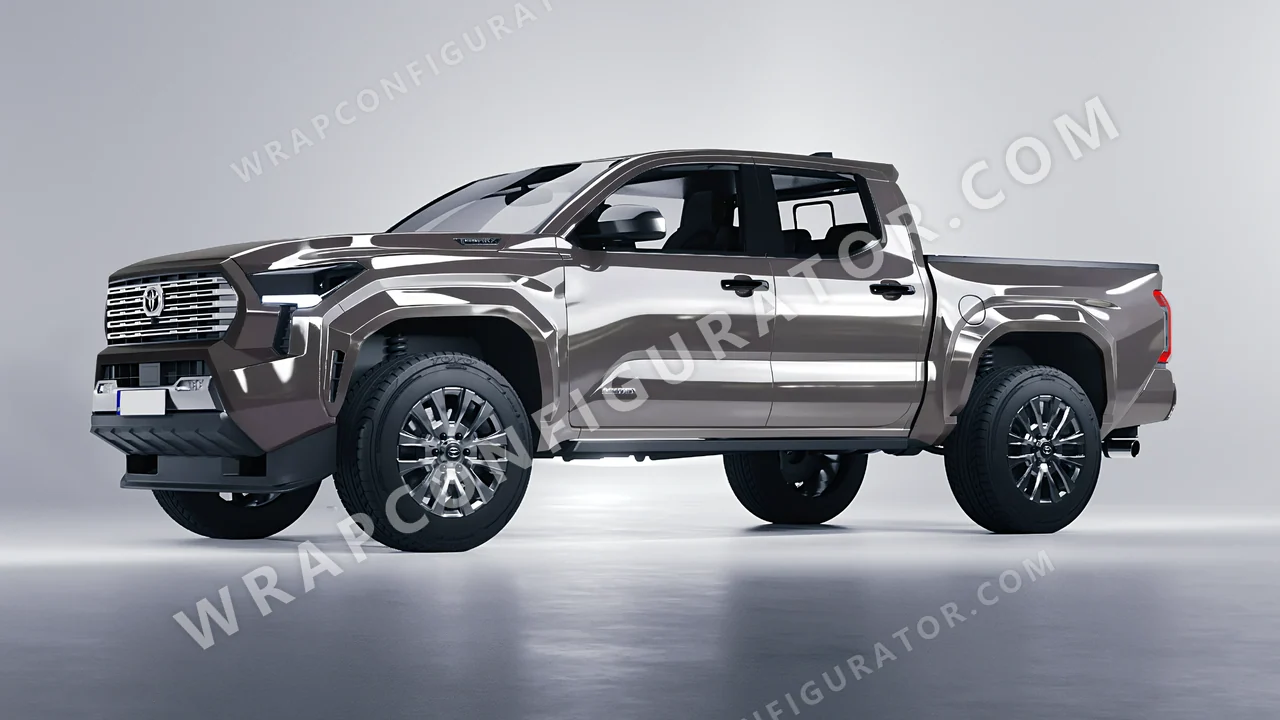 Grey Toyota Tacoma 2024 wrapped in Colourshield PPF by HyperPro Gray HGF72-P