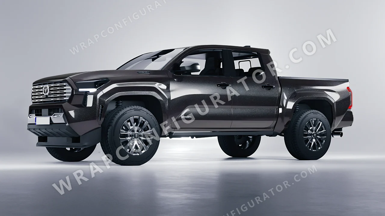 Grey Toyota Tacoma 2024 wrapped in Colourshield PPF by HyperPro Gray SCM01G-P