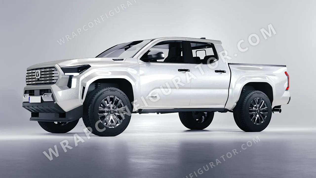Grey Toyota Tacoma 2024 wrapped in Colourshield PPF by HyperPro GT Silver GAF09-P