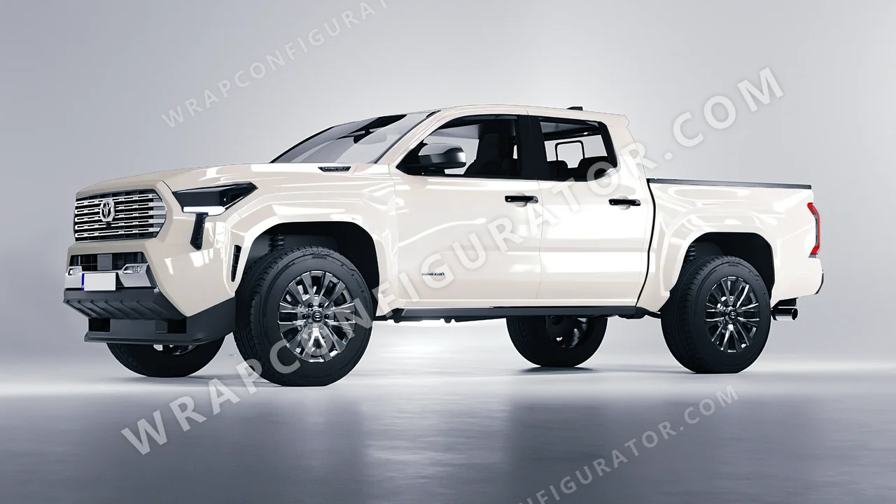 Grey Toyota Tacoma 2024 wrapped in Colourshield PPF by HyperPro Light Gray HGF18-P