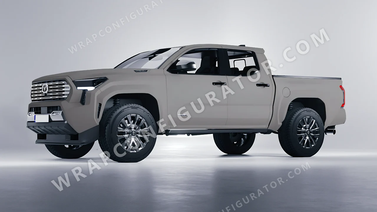 Grey Toyota Tacoma 2024 wrapped in Colourshield PPF by HyperPro Shadow Gray SMF24-P