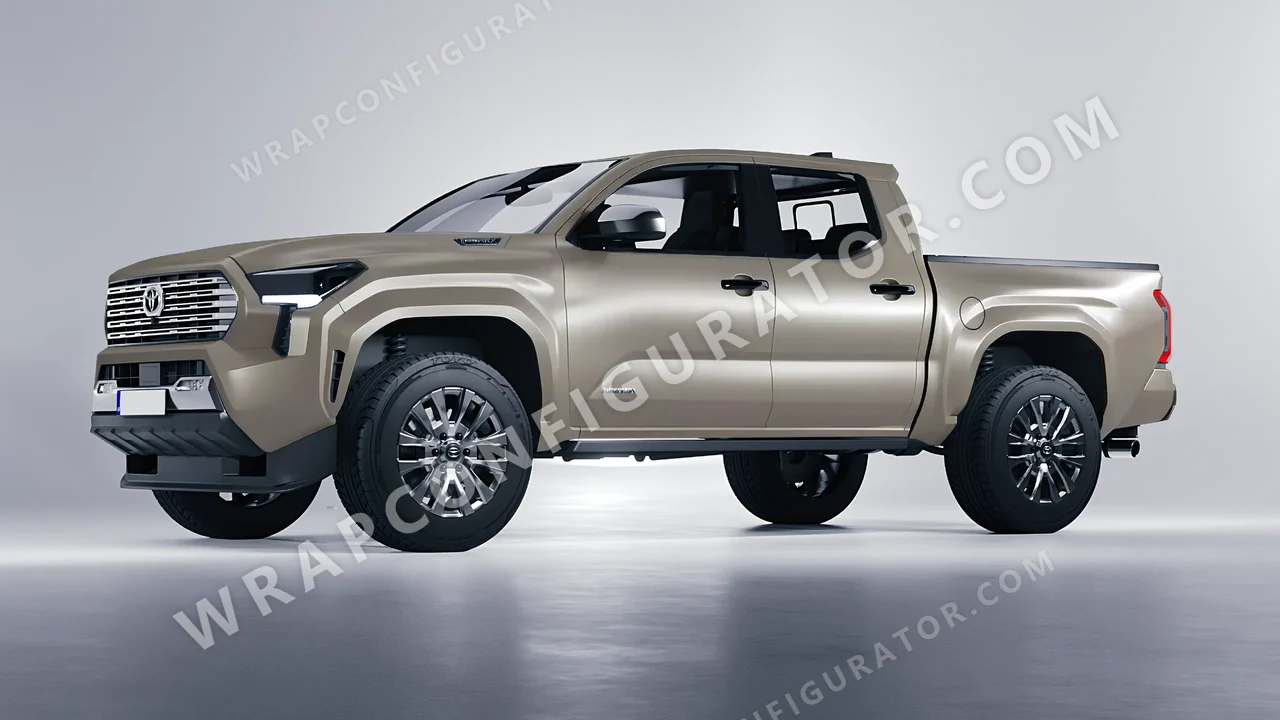 Grey Toyota Tacoma 2024 wrapped in Colourshield PPF by HyperPro Shadow Gray SMF48-P