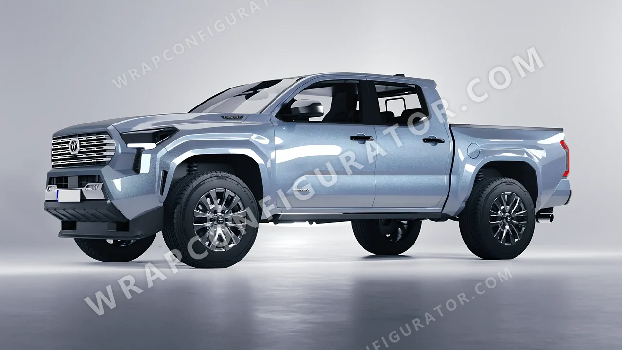 Grey Toyota Tacoma 2024 wrapped in Colourshield PPF by HyperPro Shark Gray GAF55-P