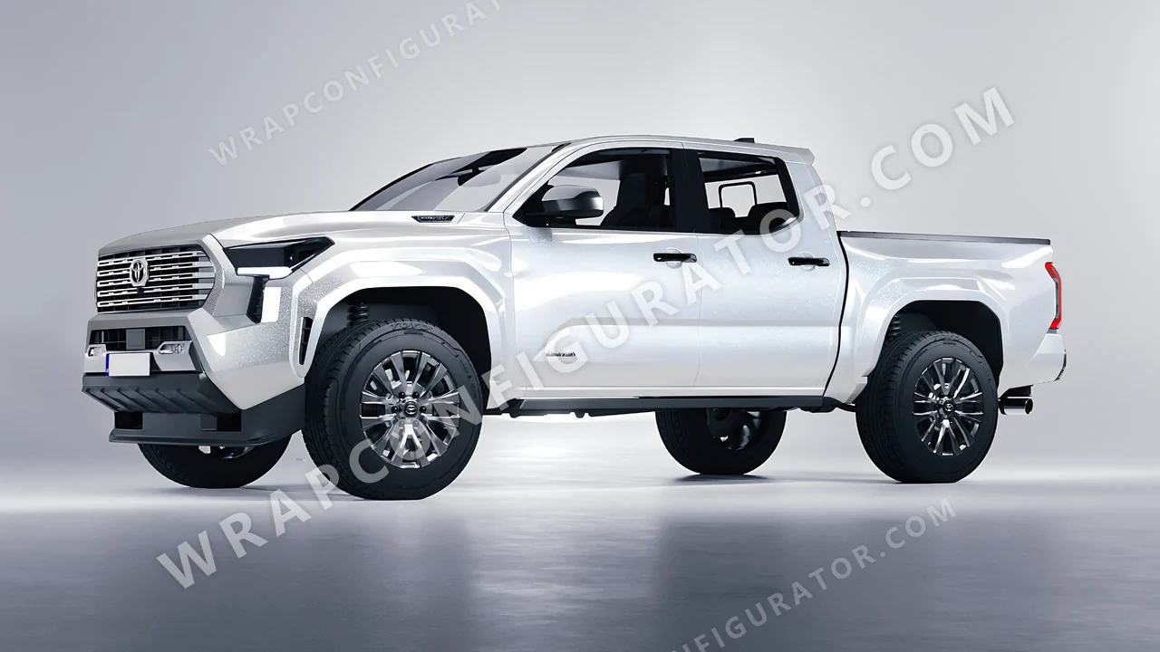 Grey Toyota Tacoma 2024 wrapped in Colourshield PPF by HyperPro Silver HGM04-P