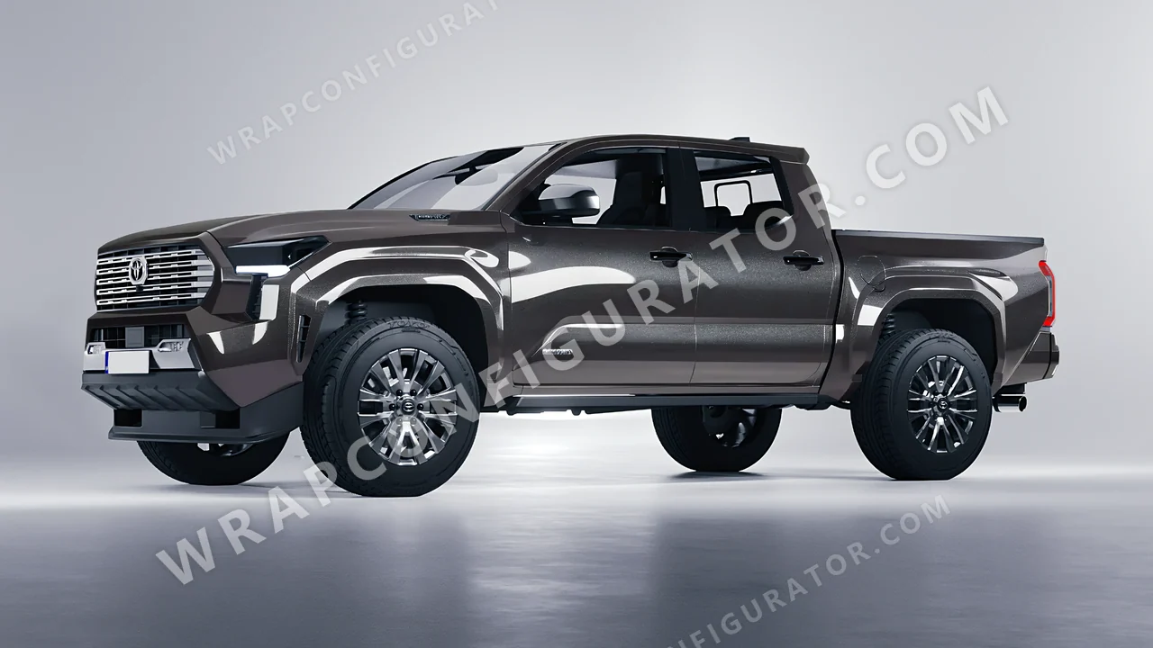 Grey Toyota Tacoma 2024 wrapped in Inozetek Dynamic PPF Charcoal DPPF926