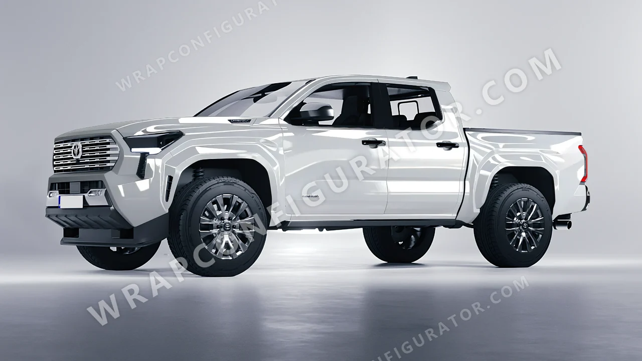 Grey Toyota Tacoma 2024 wrapped in Inozetek Dynamic PPF Terracotta Army Grey EMC102