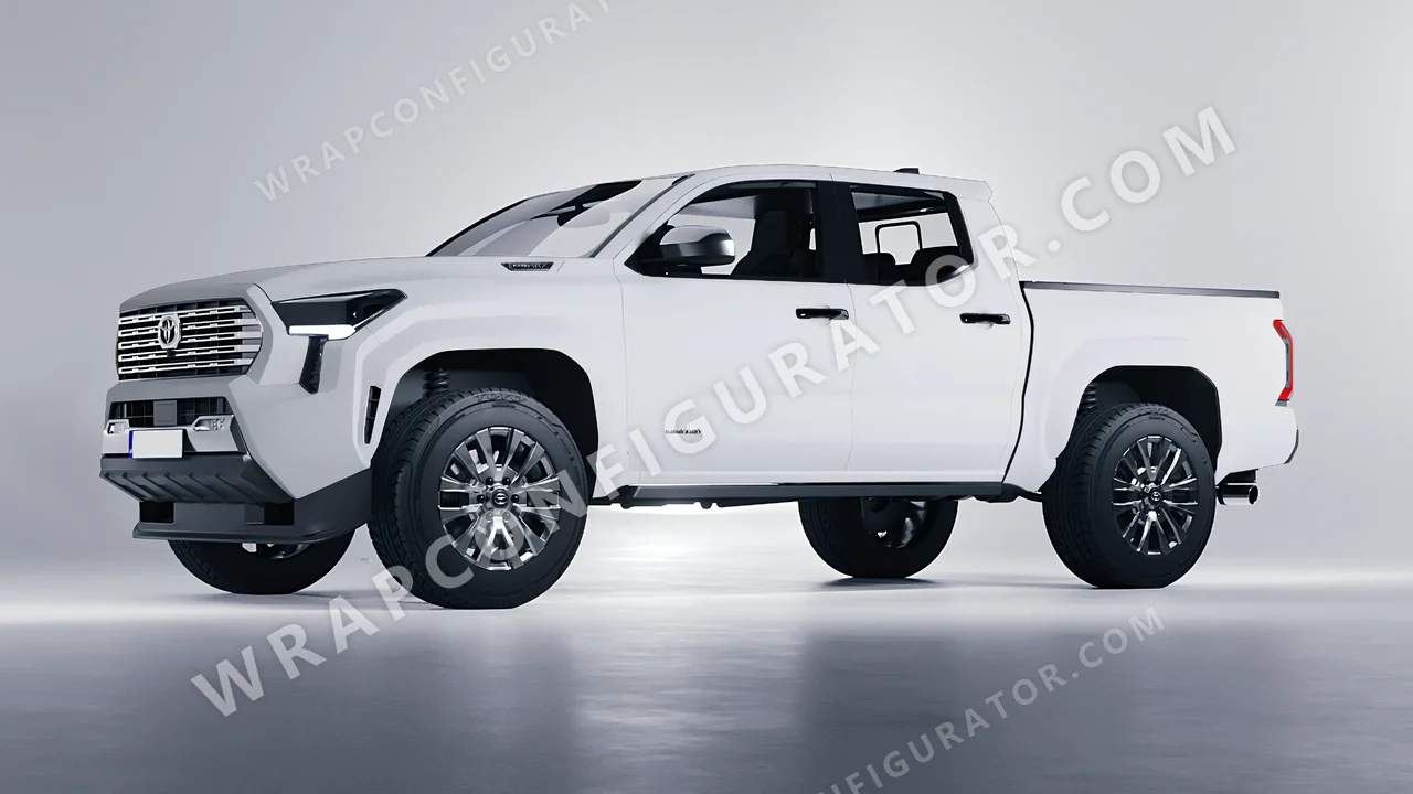 Grey Toyota Tacoma 2024 wrapped in Inozetek Dynamic PPF Ultimate Grey DPPF809