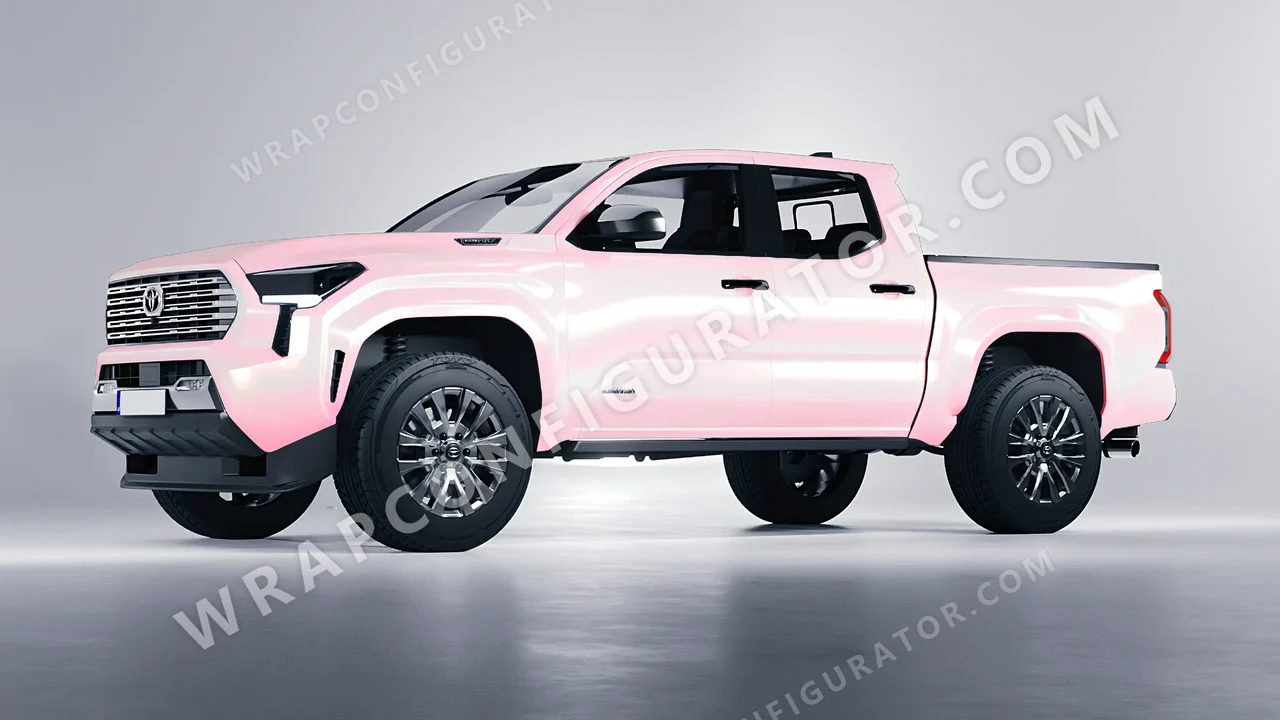 Pink Toyota Tacoma 2024 wrapped in Colourshield PPF by HyperPro Purple/Pink CGM15-P
