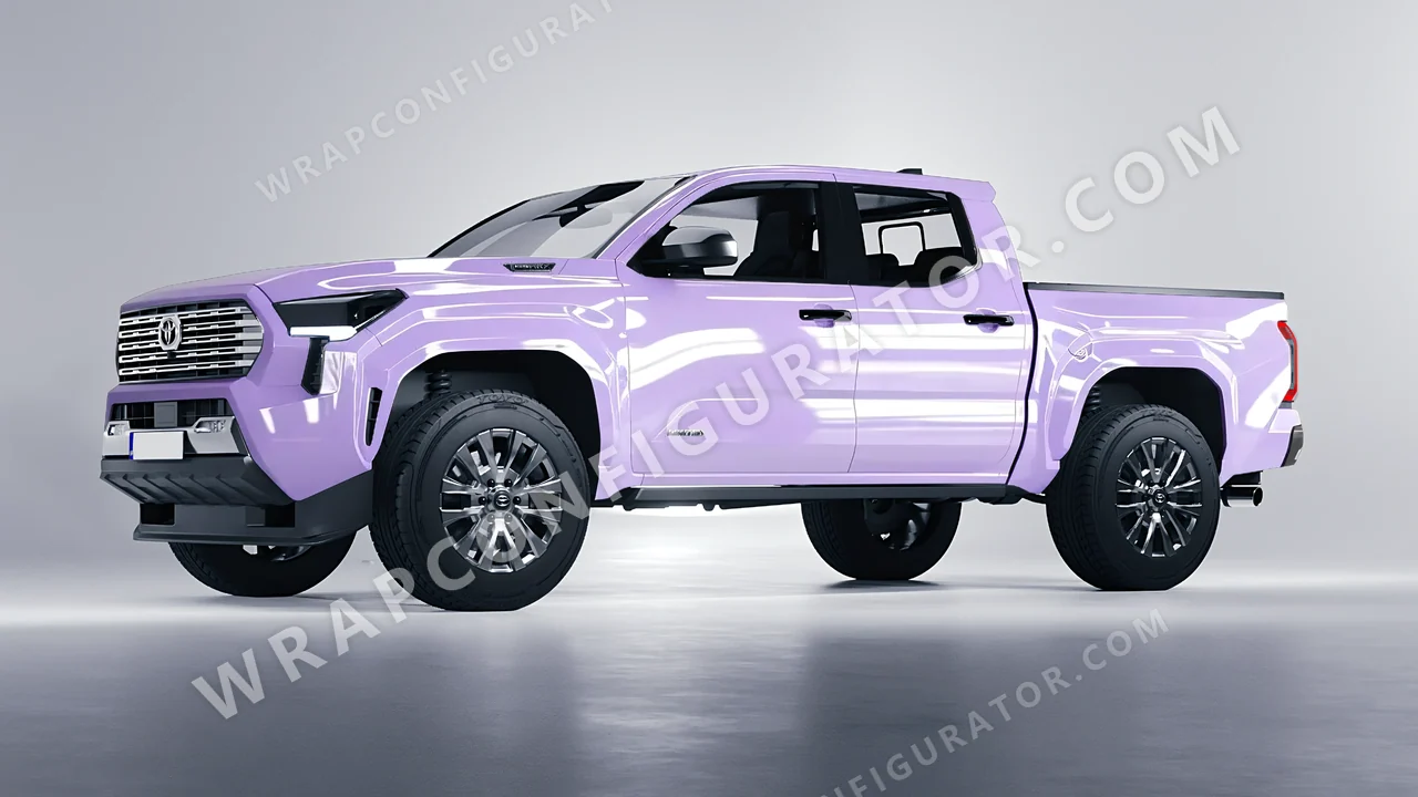 Purple Toyota Tacoma 2024 wrapped in Colourshield PPF by HyperPro Amethyst HGF27-P