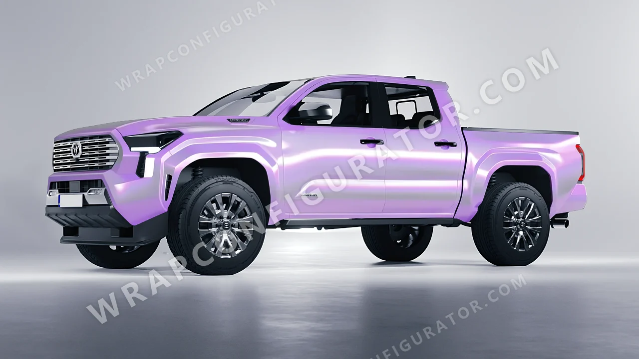 Purple Toyota Tacoma 2024 wrapped in Colourshield PPF by HyperPro Gray Purple CGM07-P