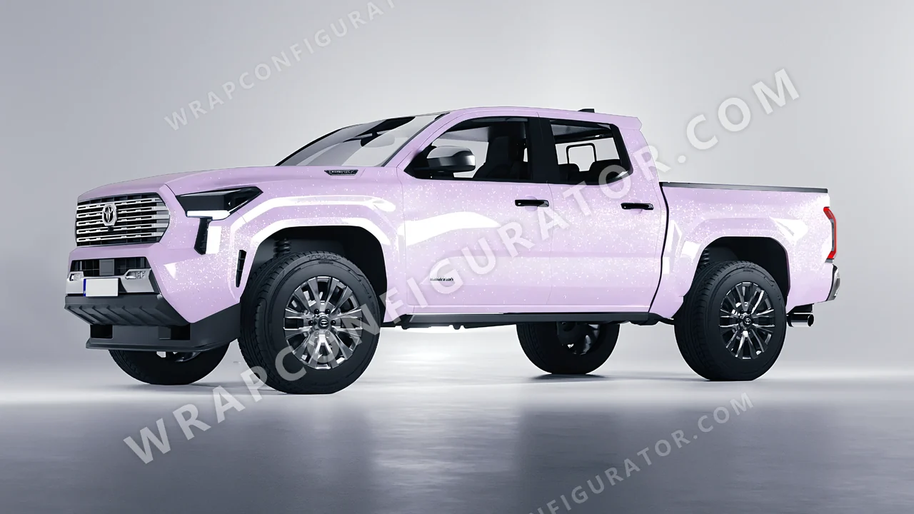 Purple Toyota Tacoma 2024 wrapped in Colourshield PPF by HyperPro Light Purple GPF09-P