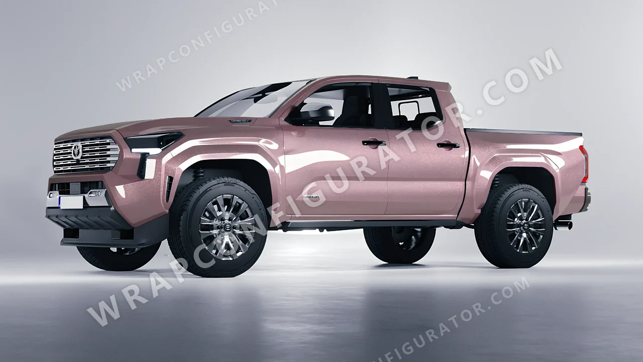 Purple Toyota Tacoma 2024 wrapped in Colourshield PPF by HyperPro Mauve Purple GAF58-P