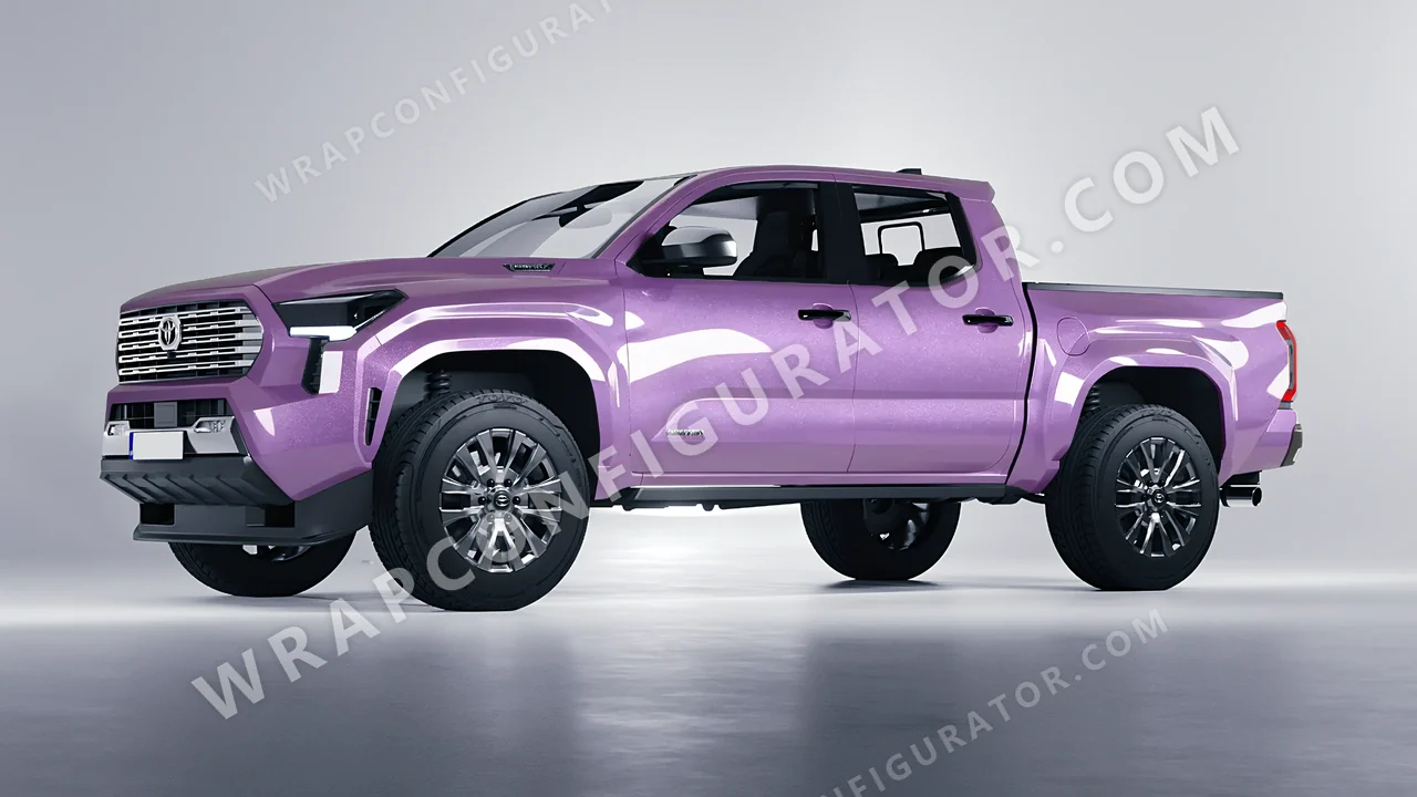 Purple Toyota Tacoma 2024 wrapped in Colourshield PPF by HyperPro Wisteria Purple GAF50-P