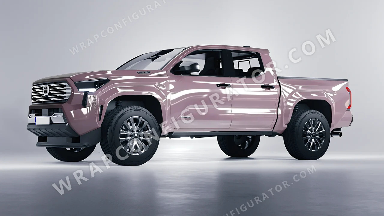 Purple Toyota Tacoma 2024 wrapped in Inozetek Dynamic PPF Misty Purple DPPF707
