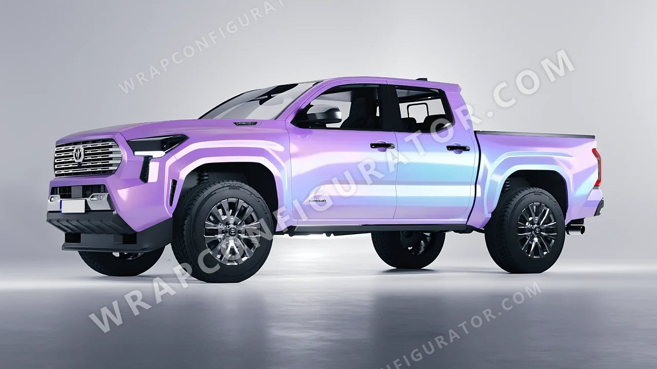 Purple Toyota Tacoma 2024 wrapped in ORACAL Gloss Amethyst 970RA-316G