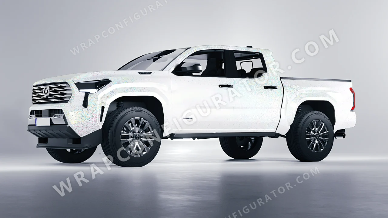 White Toyota Tacoma 2024 wrapped in Colourshield PPF by HyperPro White GLF02-P