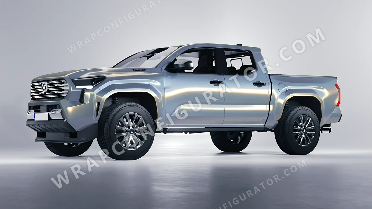 Yellow Toyota Tacoma 2024 wrapped in Colourshield PPF by HyperPro Blue/Gold CGM17-P